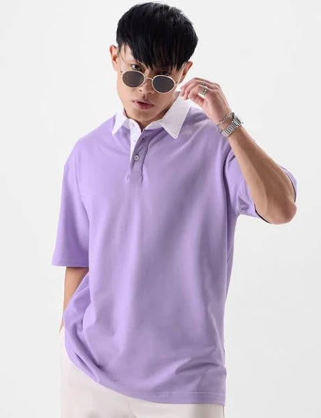 Polo T-Shirts for Men | Purple Light