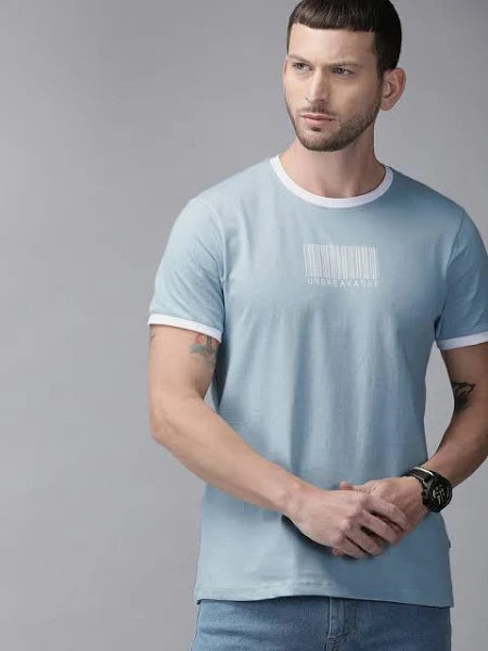 Printed T-Shirts for Men | Sky Blue