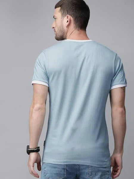 Printed T-Shirts for Men | Sky Blue