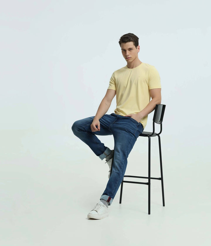 T-Shirts for Men | Peach Yellow