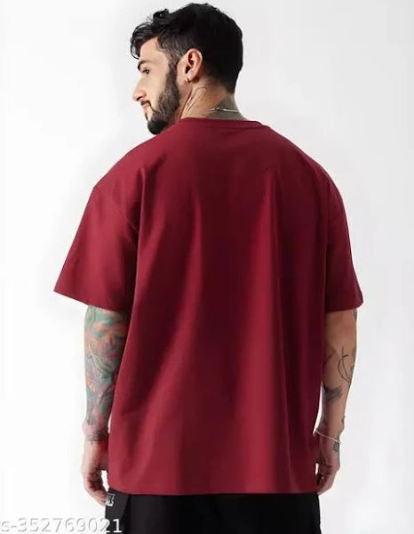 Printed T-Shirts for Men | Berry Red