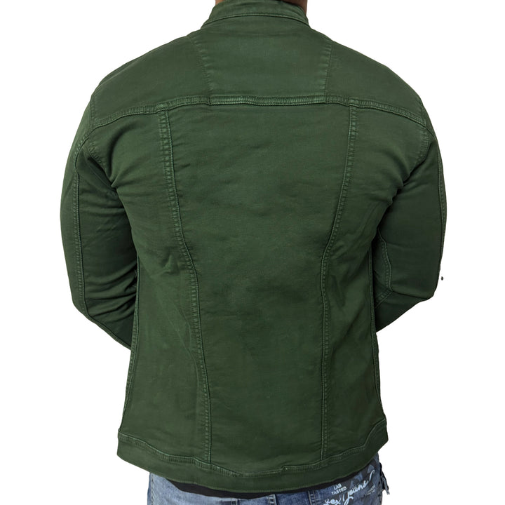 Men Regular Denim Mustard Jacket