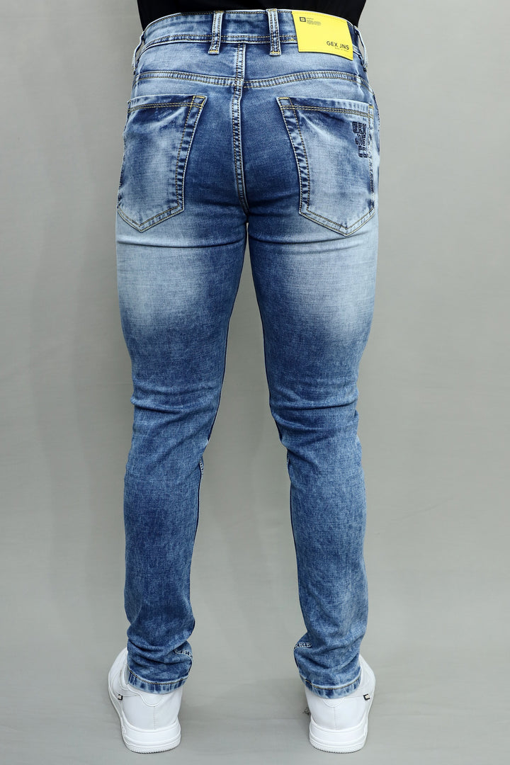 GEX Men’s Slim Fit Washed Denim Jeans