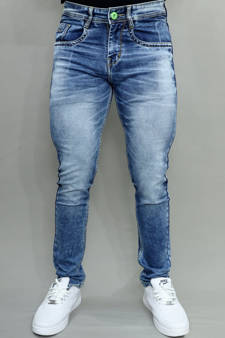 GEX Men’s Slim Fit Washed Denim Jeans