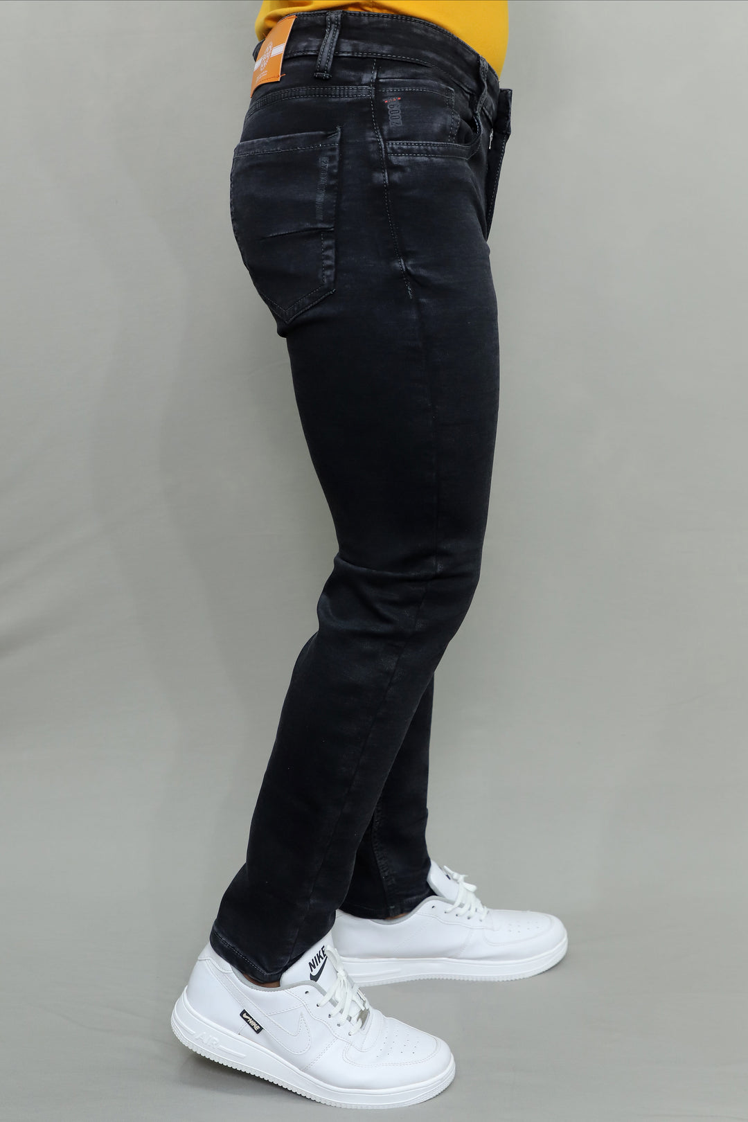 Stylish casual outfit featuring GEX Men's Black Slim Fit Jeans
