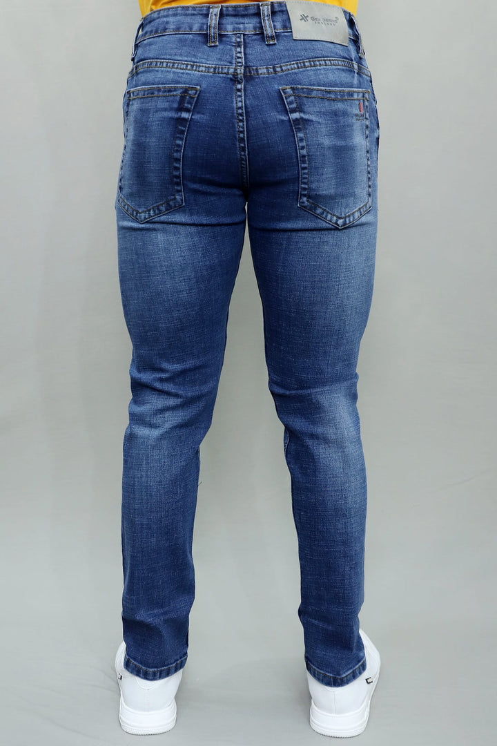 GEX Men’s Blue Slim Fit Stretch Jeans – Stylish Casual Denim Pant