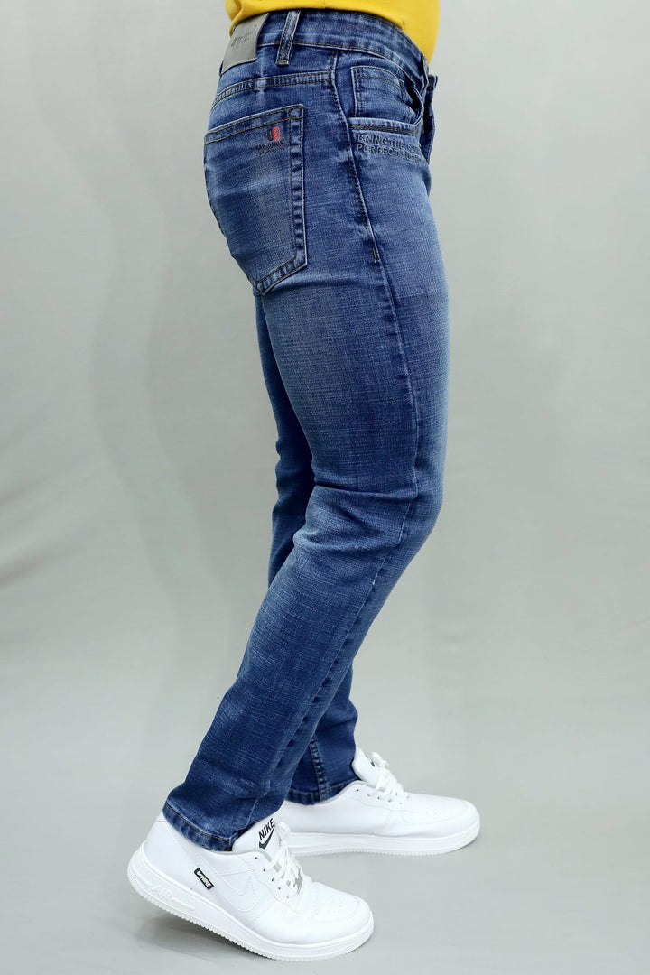 GEX Men’s Blue Slim Fit Stretch Jeans – Stylish Casual Denim Pant