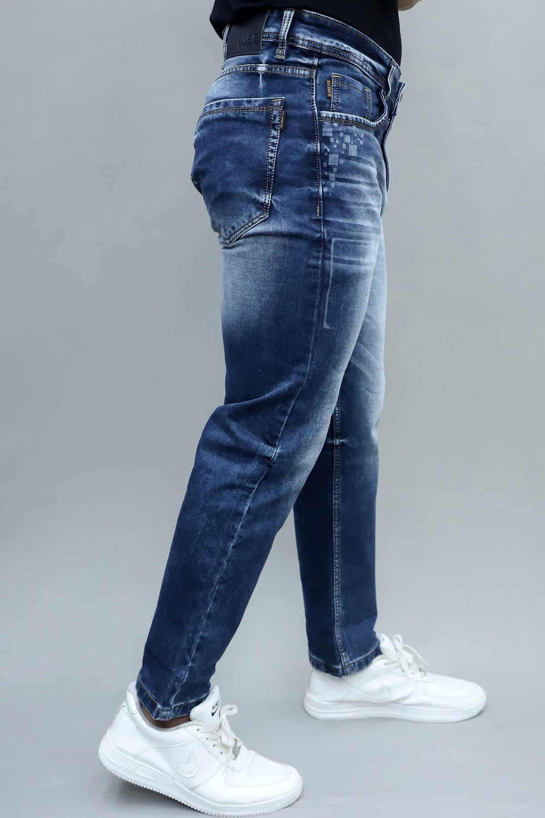 Men's Premium Blue Washed Slim Fit Stretchable Jeans