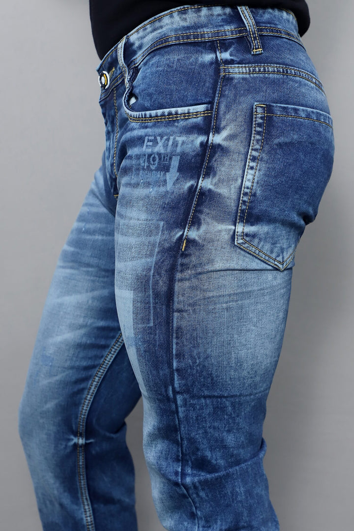 GEX Men’s Blue Slim Fit Stretch Jeans