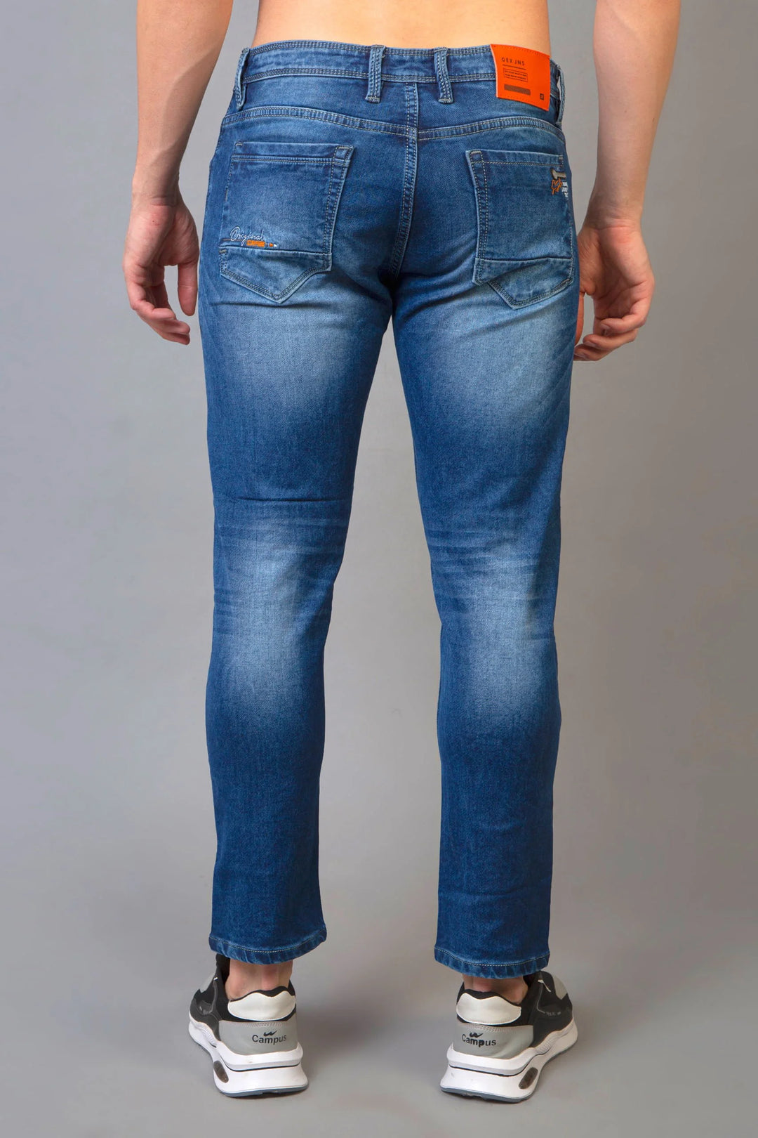 Men’s Slim BOOZY SEA BLUE BAGGY Denim Jeans