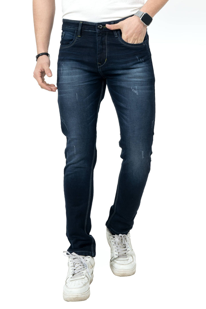 Men’s Slim Fit Dark Blue Fade Jeans