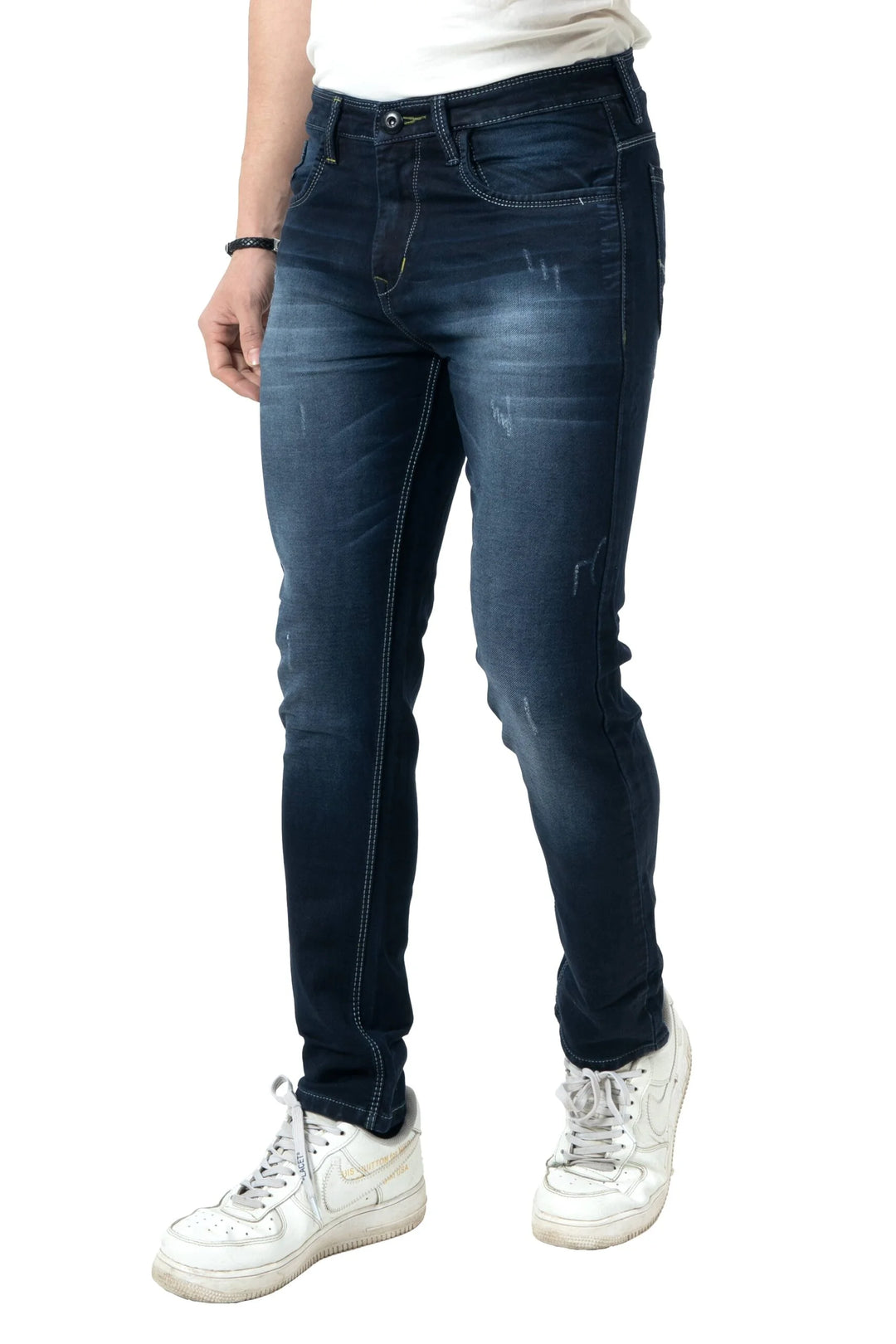 Men’s Slim Fit Dark Blue Fade Jeans