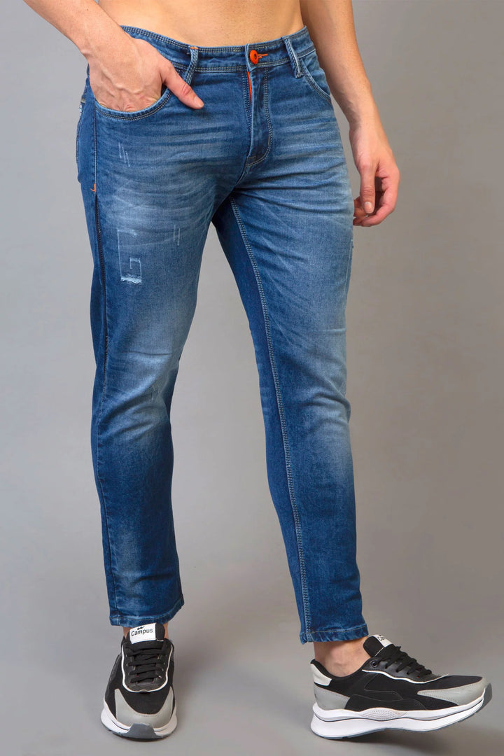 Men’s Slim BOOZY SEA BLUE BAGGY Denim Jeans